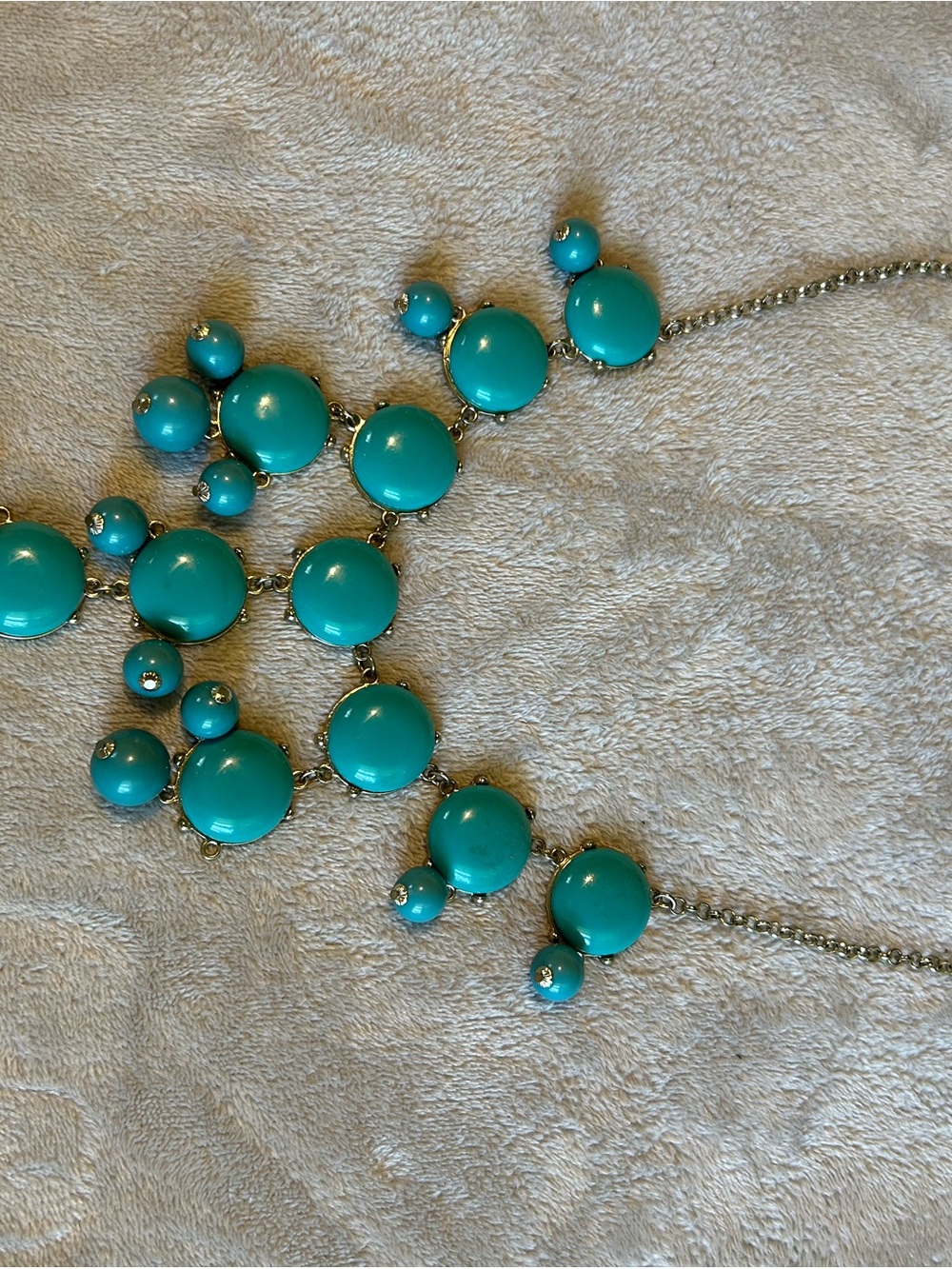 Erica Lyons Turquoise Bubble Bib Necklace